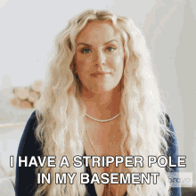 I Have A Stripper Poke In My Basement Real Housewives Of Salt Lake City GIF - I Have A Stripper Poke In My Basement Real Housewives Of Salt Lake City Pole Dance GIFs