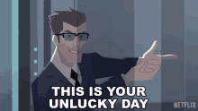 This Is Your Unlucky Day Chase Devineaux GIF - This Is Your Unlucky Day Chase Devineaux Carmen Sandiego GIFs