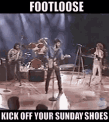 kenny loggins footloose kick off your sunday shoes 80s music dancing
