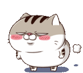 Ami Fat Cat Fart Sticker - Ami Fat Cat Fart Felt Good Stickers