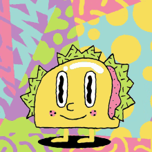 Jumping Taco Cartoon GIF - Jumping Taco Cartoon Animation GIFs