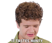 It Tastes Minty Tasting Sticker - It Tastes Minty Tasting Eating Stickers