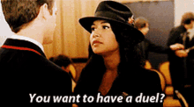 Glee Santana Lopez GIF - Glee Santana Lopez You Want To Have A Duel GIFs