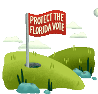 Vrl Protect The Florida Vote Sticker - Vrl Protect The Florida Vote Golf Stickers