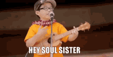 Hey Soul Sister` GIF - Hey Soul Sister Aidan James Main Ukulele GIFs
