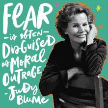 Jazminantoinette Judy Blume GIF - Jazminantoinette Judy Blume Fear Is Often Disguised As Moral Outrage GIFs