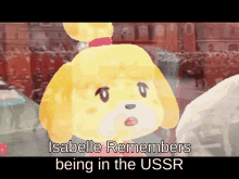 Isabelle Animal Crossing Soviet Union GIF - Isabelle Animal Crossing Soviet Union Animal Crossing GIFs