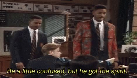A Little Confused Hes Got The Spirit GIF - A Little Confused Hes Got The  Spirit Fresh Prince - Discover &amp; Share GIFs