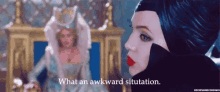 What An Awkward Situation Angelina Jolie GIF - What An Awkward Situation Angelina Jolie Maleficent GIFs