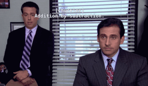 the-office-addition-by-subtraction.gif