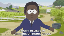 i dont believe in drinking or doing drugs steve black south park the big fix s25e2