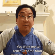 You Want Me To Order Us Some Food Nick Cho GIF - You Want Me To Order Us Some Food Nick Cho Your Korean Dad GIFs