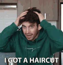 I Got A Haircut Joey Kidney GIF - I Got A Haircut Joey Kidney Joey Kidney Channel GIFs