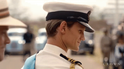 Philip Turns With An Amused Expression GIF - The Crown Netflix Phillip GIFs