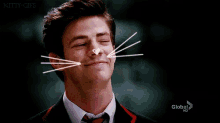 Grant Gustin GIF - Grant Gustin Glee Cat GIFs