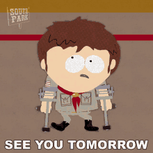 See You Tomorrow Jimmy Valmer GIF - See You Tomorrow Jimmy Valmer South Park GIFs
