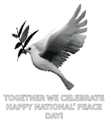 peace dove happy national peace day fly