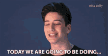 Today We Are Going To Be Doing Milo Manheim GIF - Today We Are Going To Be Doing Milo Manheim Bustle GIFs