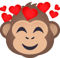 In Love Monkey Monkey Sticker - In Love Monkey Monkey Joypixels Stickers