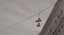 Shoes Town GIF - Shoes Town Hanging - Discover & Share GIFs