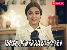 Today Im Gonna Show You Whats There On My Phone Monali Thakur GIF - Today Im Gonna Show You Whats There On My Phone Monali Thakur Pinkvilla GIFs