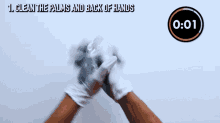 clean the palms and the back of hands prince ea wash your hands hand washing technique hand washing