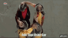 iski topi uske sar topi pehnana topi bollywood song