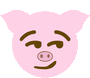 Pig Smirk Sticker - Pig Smirk Stickers