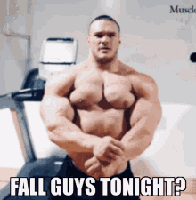 Fall Guys Muscular GIF - Fall Guys Muscular Hop On Fall Guys GIFs