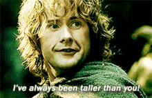 Hobbits Always Been Taller Thank You GIF - Hobbits Always Been Taller Thank You Small GIFs