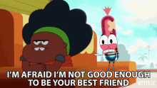 Im Afraid Im Not Good Enough To Be Your Best Friend Pinky Malinky GIF - Im Afraid Im Not Good Enough To Be Your Best Friend Pinky Malinky Lucas Grabeel GIFs