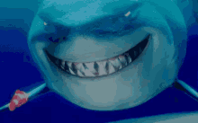 Smile Big Findingnemo GIF - Finding Nemo Shark Grin GIFs