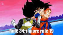rule34 ignore rule19 goku vegita dragon ball