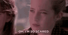 Oh Im So Scared Sarcastic GIF - Oh Im So Scared Sarcastic To GIFs