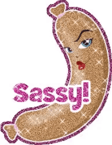 sausage glitter sassy