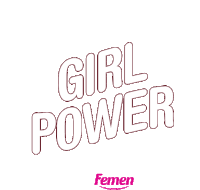 Femen Grl Power Sticker - Femen Grl Power Girl Power Stickers