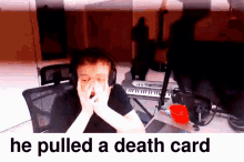 He Pulled A Death Card Phasamaphabobia GIF - He Pulled A Death Card Phasamaphabobia Phasmophobia GIFs
