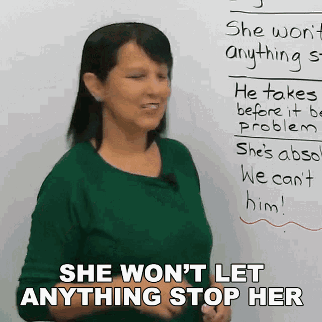 She Wont Let Anything Stop Her Rebecca GIF - She Wont Let Anything Stop Her Rebecca Engvid GIFs