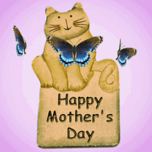 Mothers Day Sign Happy Mothers Day Message GIF - Mothers Day Sign Happy Mothers Day Message Mothers Day Cat GIFs