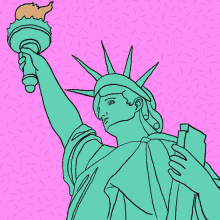 Moveon Statue Of Liberty GIF - Moveon Statue Of Liberty Lady Liberty GIFs