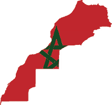 flag of morocco morocco map flag of morocco morocco map