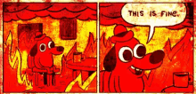 On Fire This Is Fine GIF - On Fire This Is Fine Dog GIFs
