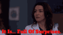 Greys Anatomy Amelia Shepherd GIF - Greys Anatomy Amelia Shepherd It Is Full Of Surprises GIFs