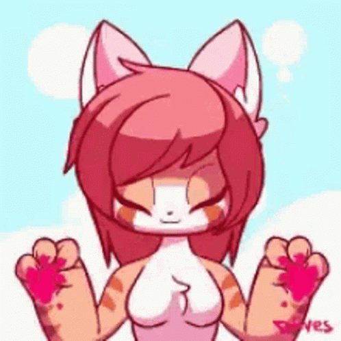 love,excited,tsundere,yes,heart,furry,yandere,gif,animated gif,gifs,meme.
