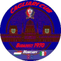 Logo Cagliari Club Budapest1970 Sticker - Logo Cagliari Club Budapest1970 Stickers