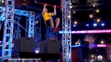 Hanging On American Ninja Warrior GIF - Hanging On American Ninja Warrior Swinging GIFs