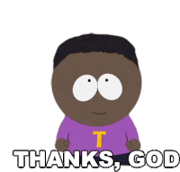 Thanks God Token Black Sticker - Thanks God Token Black South Park Stickers