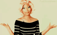Nixki Minaj Shrug GIF - Nixki Minaj Shrug GIFs