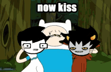 homestuck finn kiss friendly kiss make up