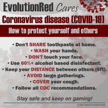 cdc wash your hands coronavirus evolution red stay safe
